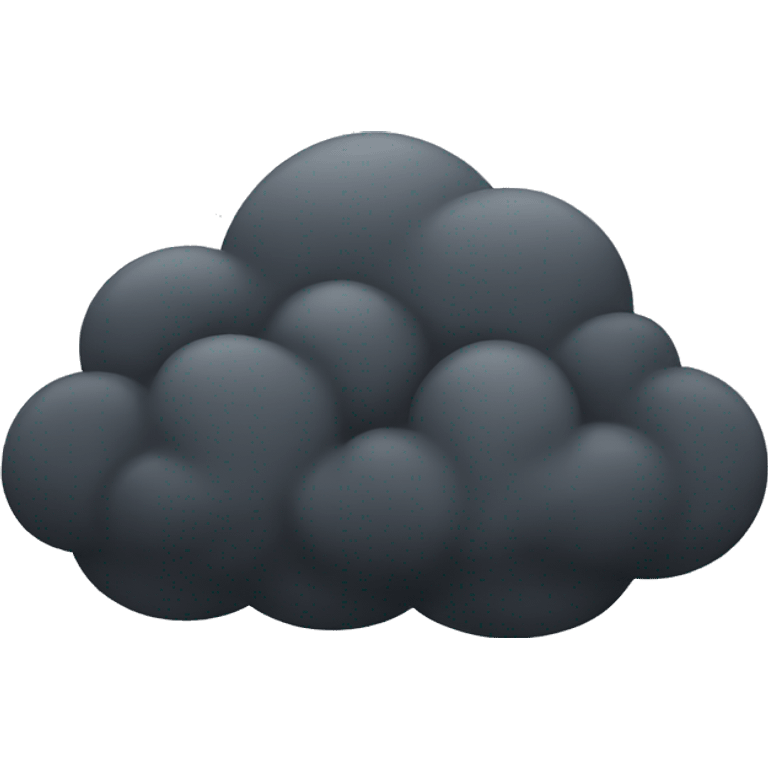 Dark cloud emoji