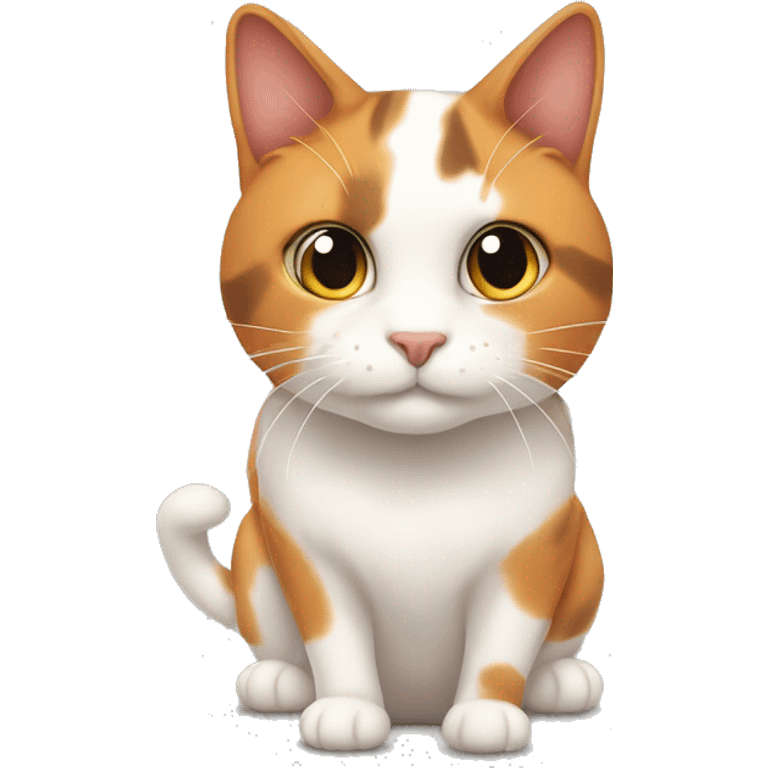 A calico cat ￼ emoji