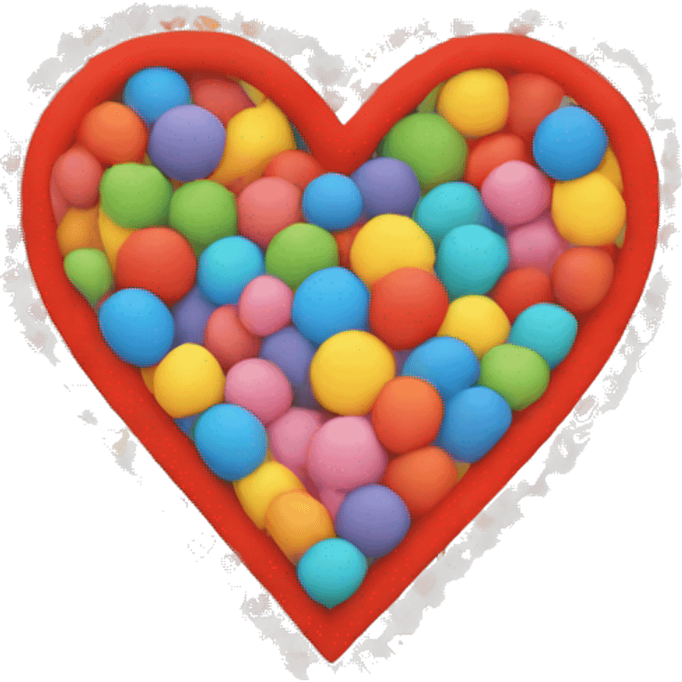 A colourful heart emoji