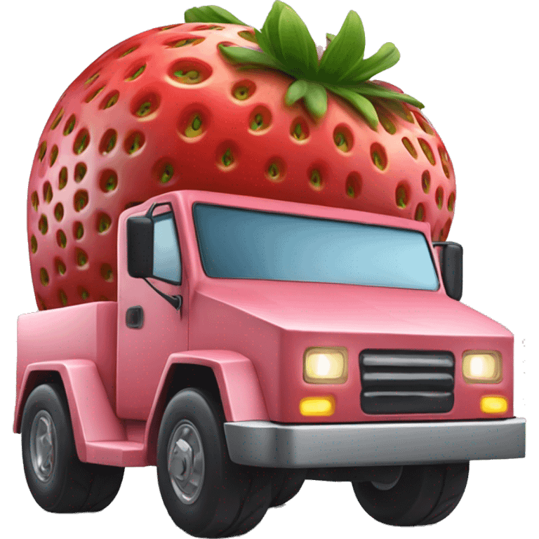 Strawberry Cyber Truck emoji