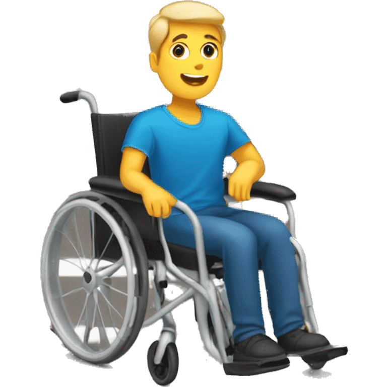 guy on a wheelchair  emoji