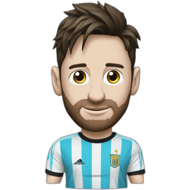 Messi with Belgrano Shirt emoji