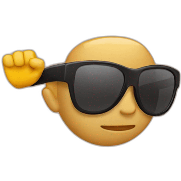 Bodybuilder sunglasses emoji