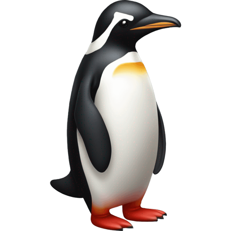 red upright standing pinguin emoji