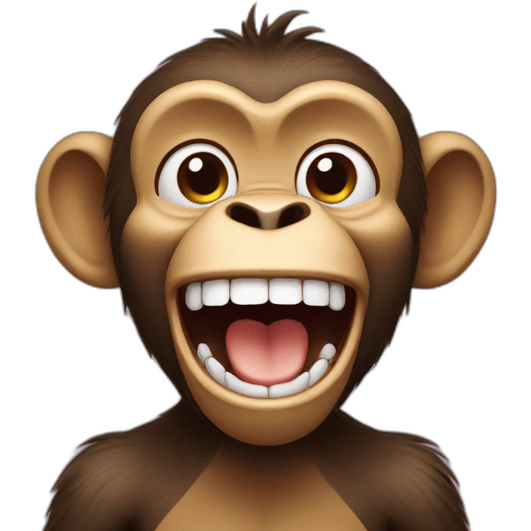 monkey is laugh emoji