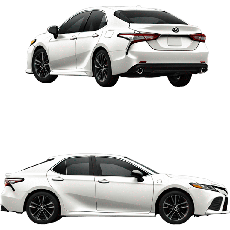 2024 Toyota Camry xse white black tinted windows emoji