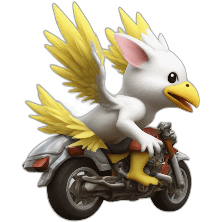 Moogle riding chocobo ff9 emoji