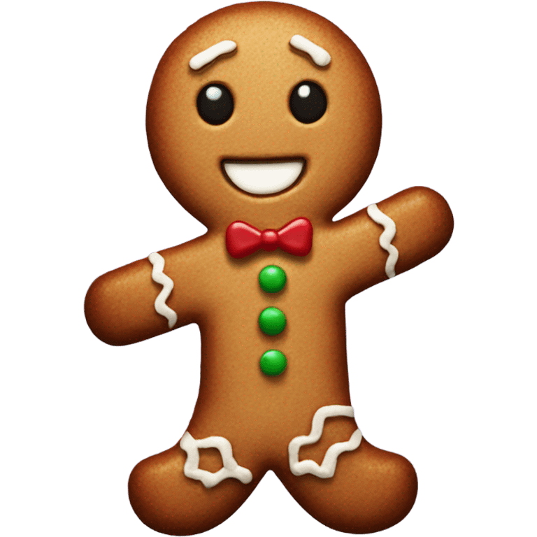 Gingerbread man emoji