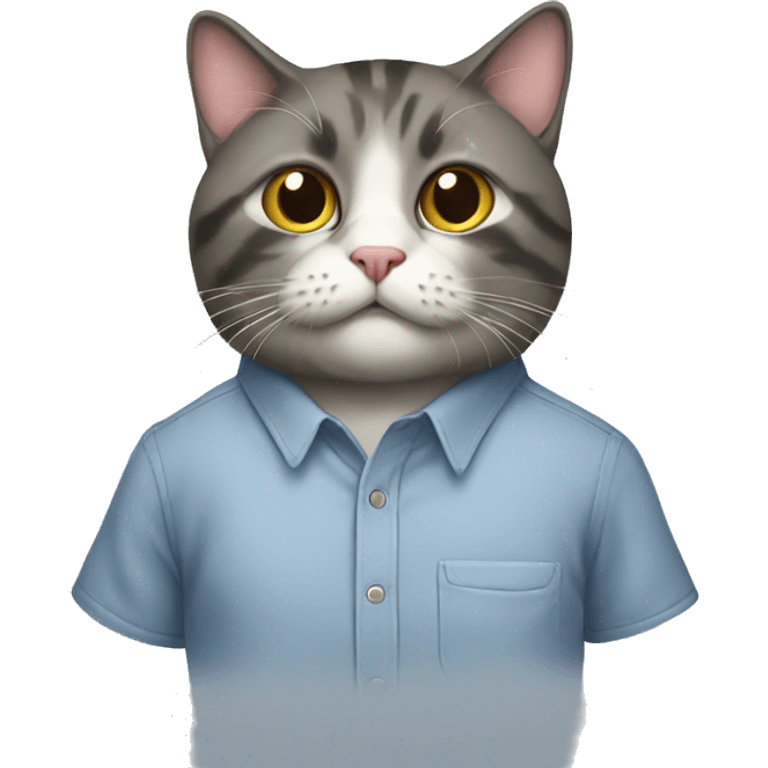 Cat wearing a shirt  emoji