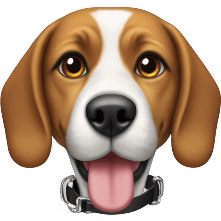 Beagle with a muzzle  emoji