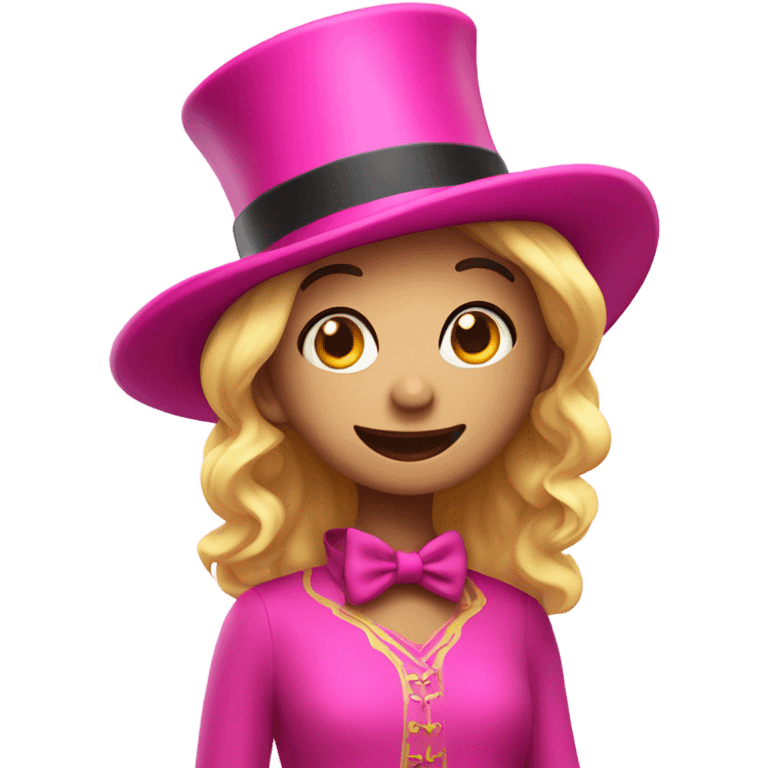 a wish with a pink top hat emoji