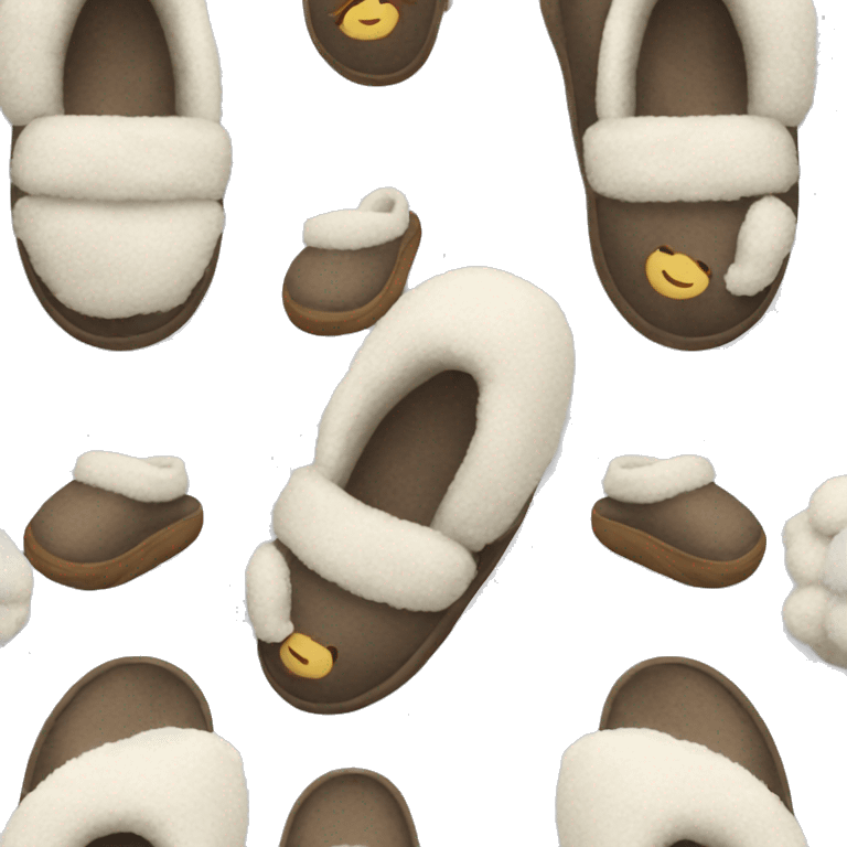 Cozy winter slippers emoji