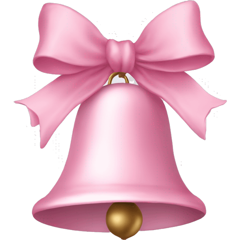 Light pink Christmas bells emoji