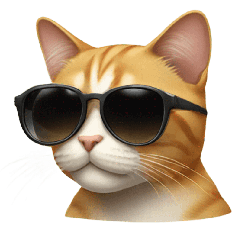 Cat with sunglasses emoji