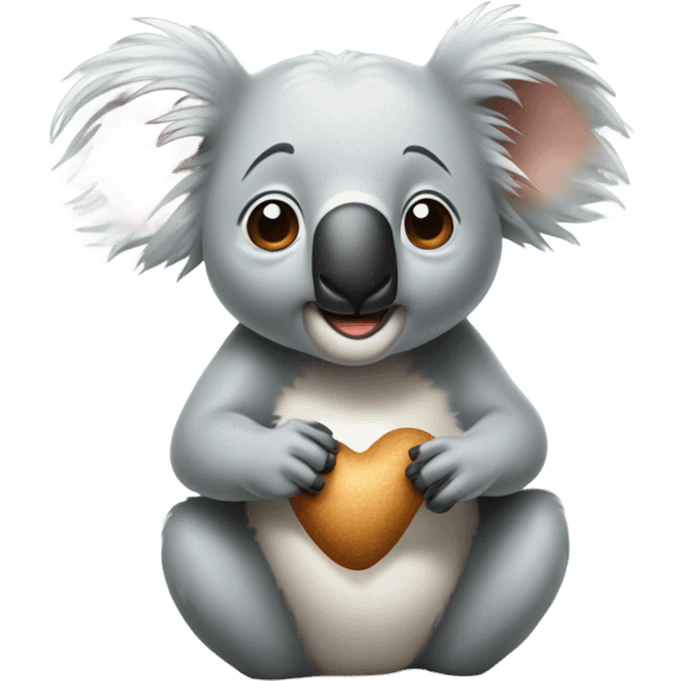 Koala blowing a kiss emoji