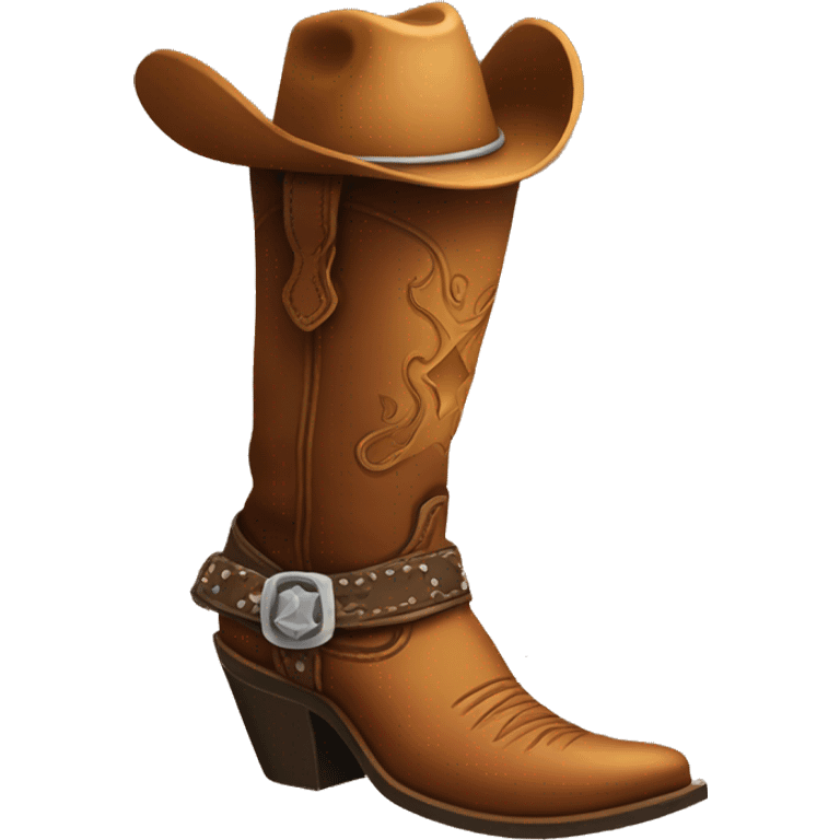 Cowboy boot emoji