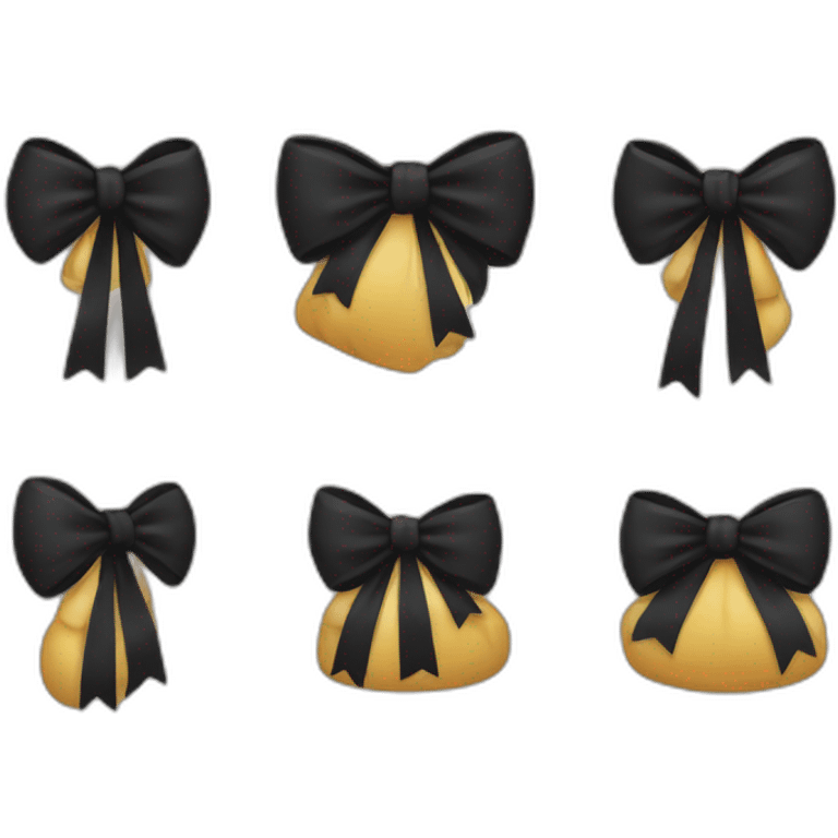 black bow emojie emoji