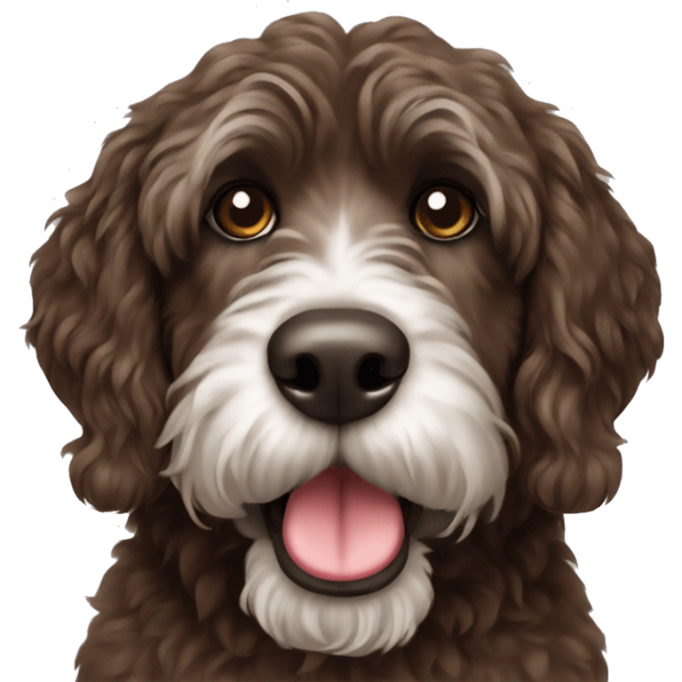 Brown Portuguese waterdog  emoji