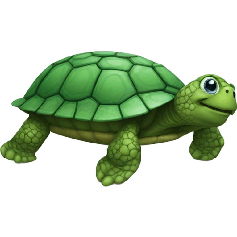 turtle using matrix computer emoji