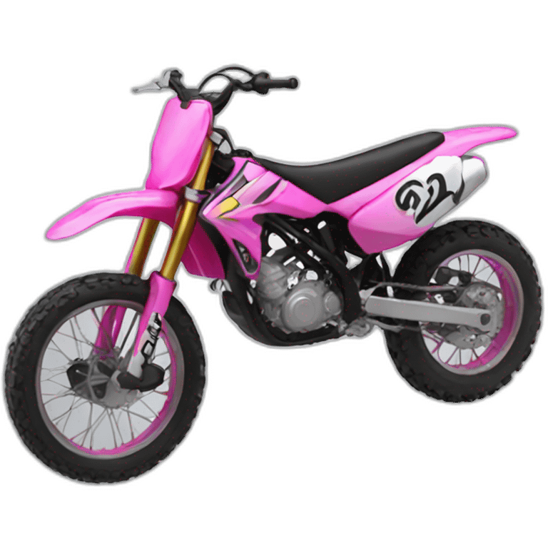 Motocross pink  emoji