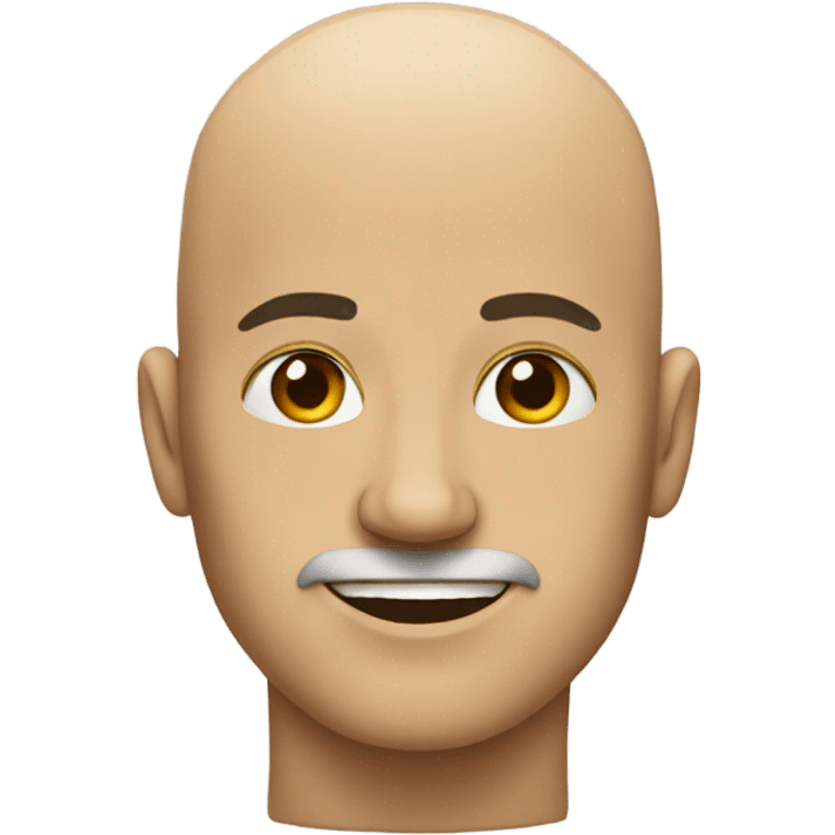 He is bald emoji