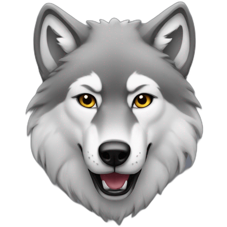 Alpha wolf emoji