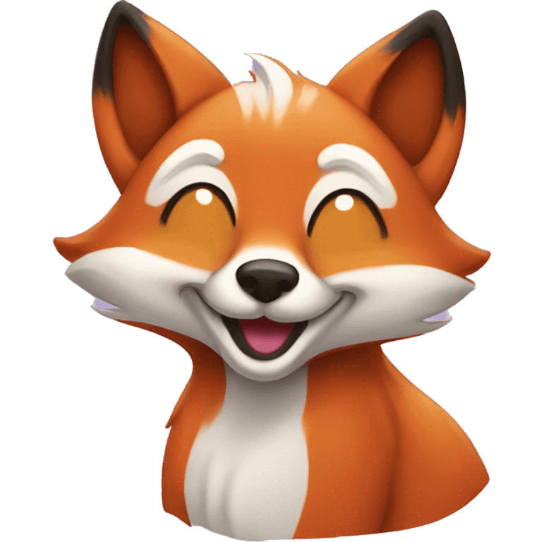 happy fox emoji