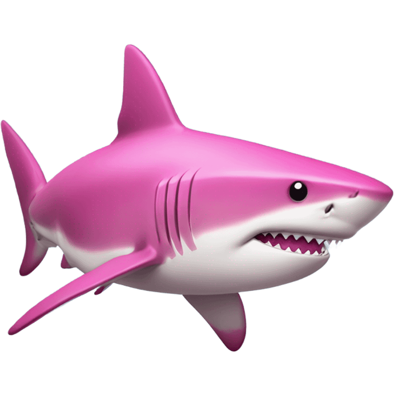 pink shark emoji