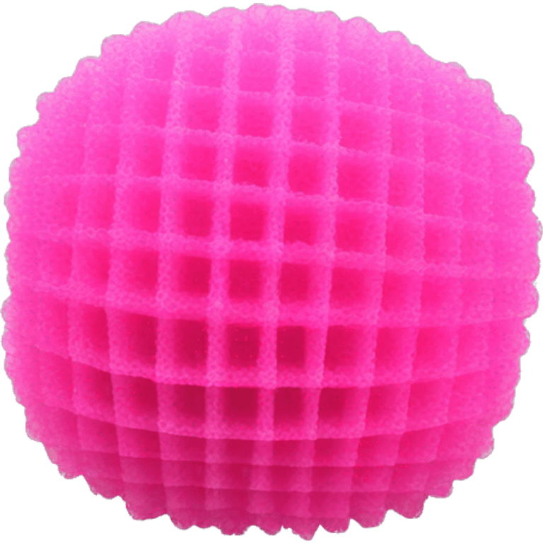 pink mesh shower sponge emoji