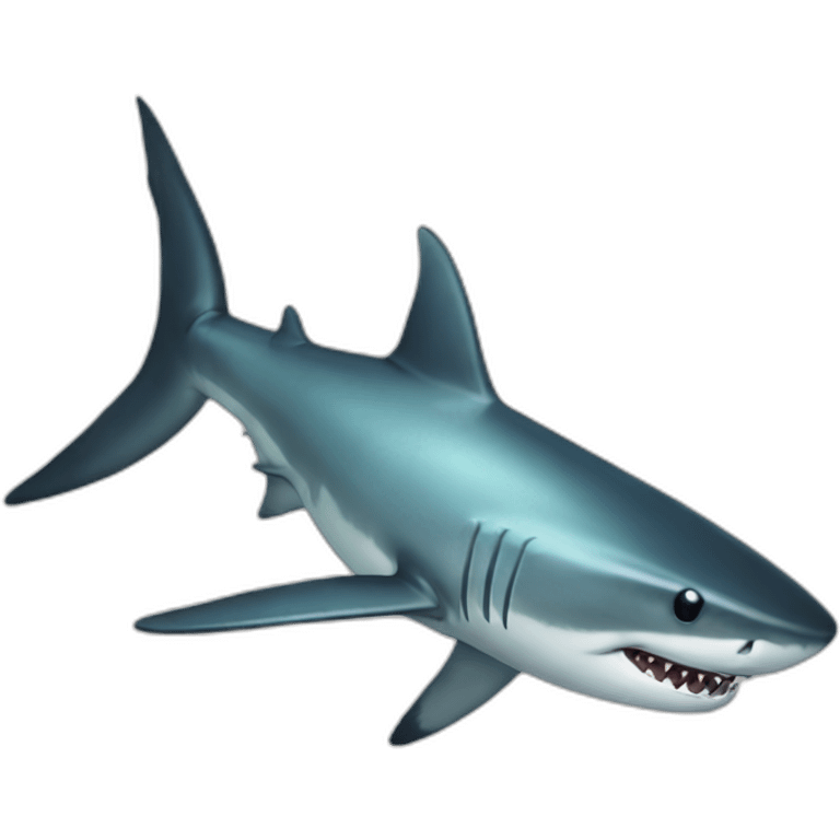 Transparent shark emoji