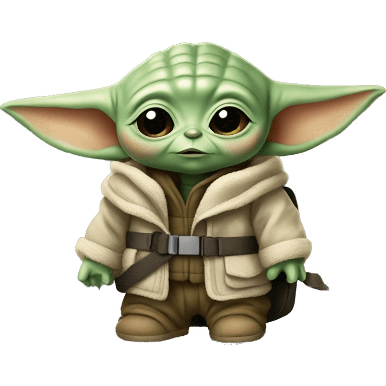 baby yoda with backpack emoji