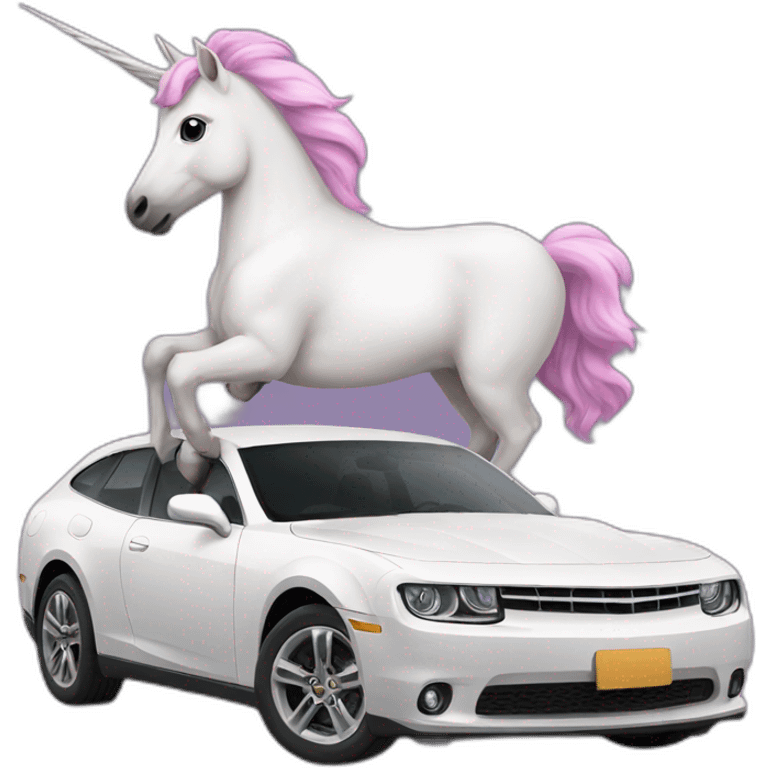 unicorn car emoji