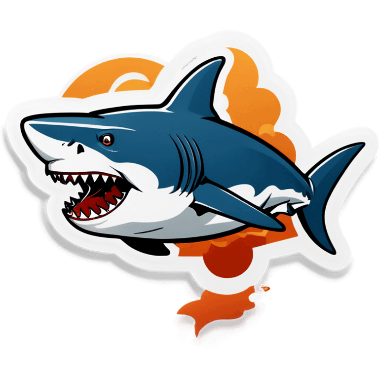 Shark with a cigar emoji