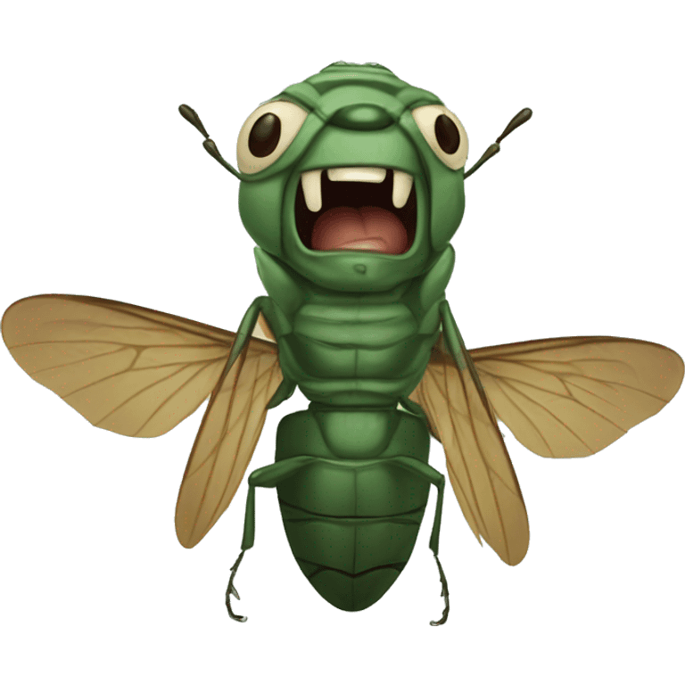 screaming cicada emoji