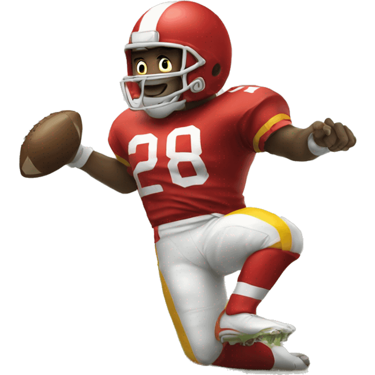 Ronald kicking football emoji