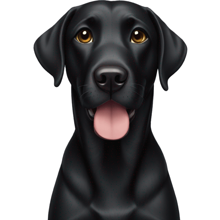 black lab emoji