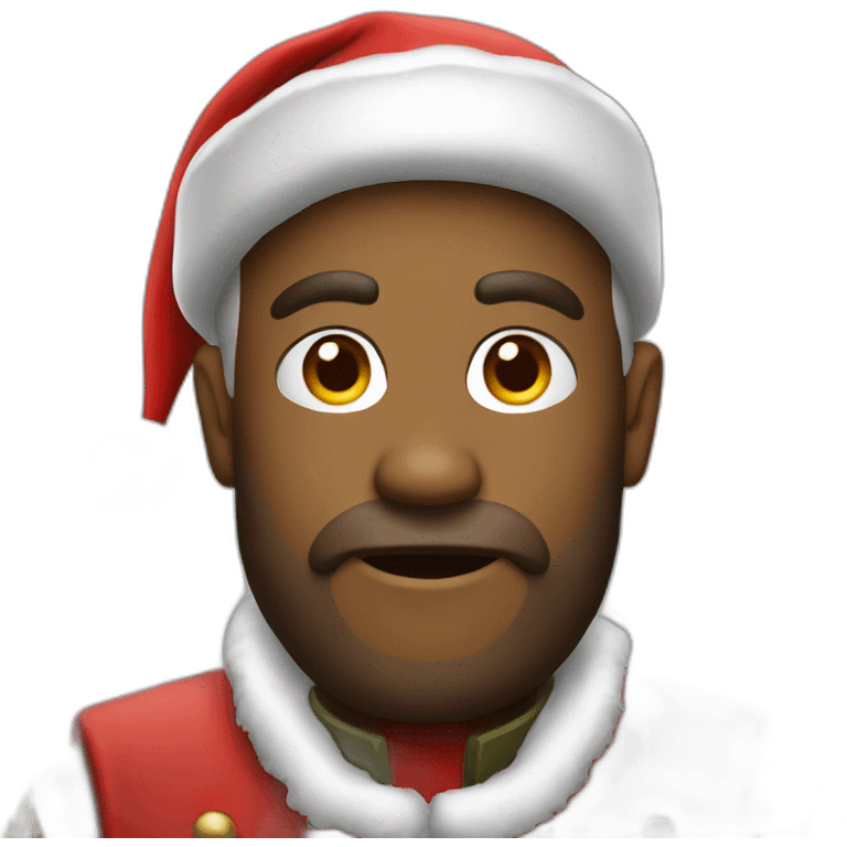 Santa soldier emoji