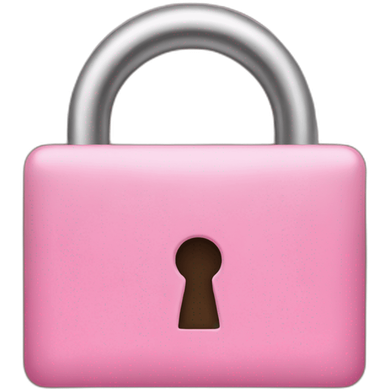 pink lock emoji