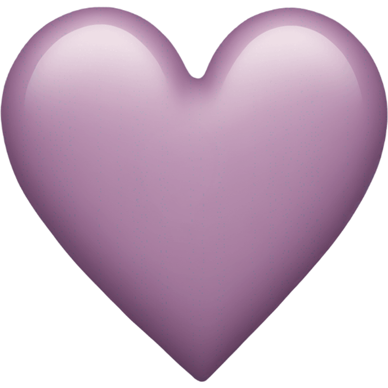 Mauve colored heart emoji