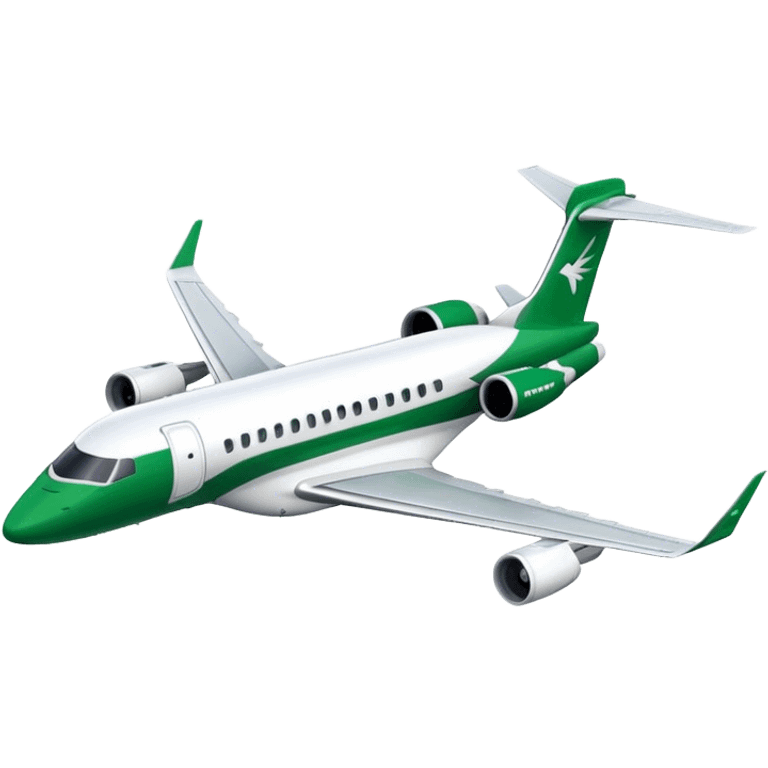 Embraer E-Jet - Embraer (Model Year: 2021) (Iconic colour: Green with white) emoji