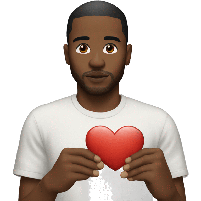 frank ocean holding a heart emoji