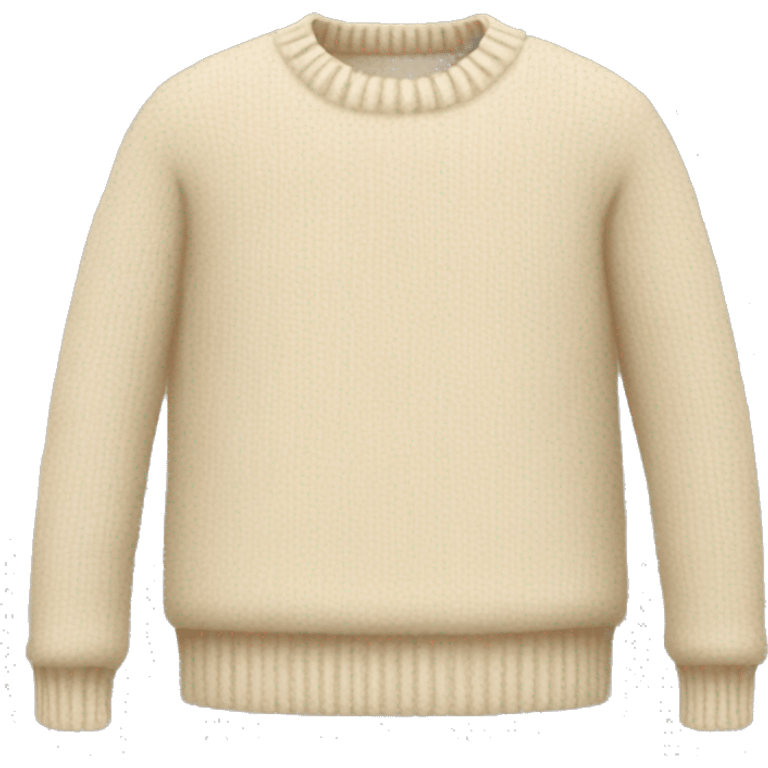 cream colored cashmere sweater  emoji