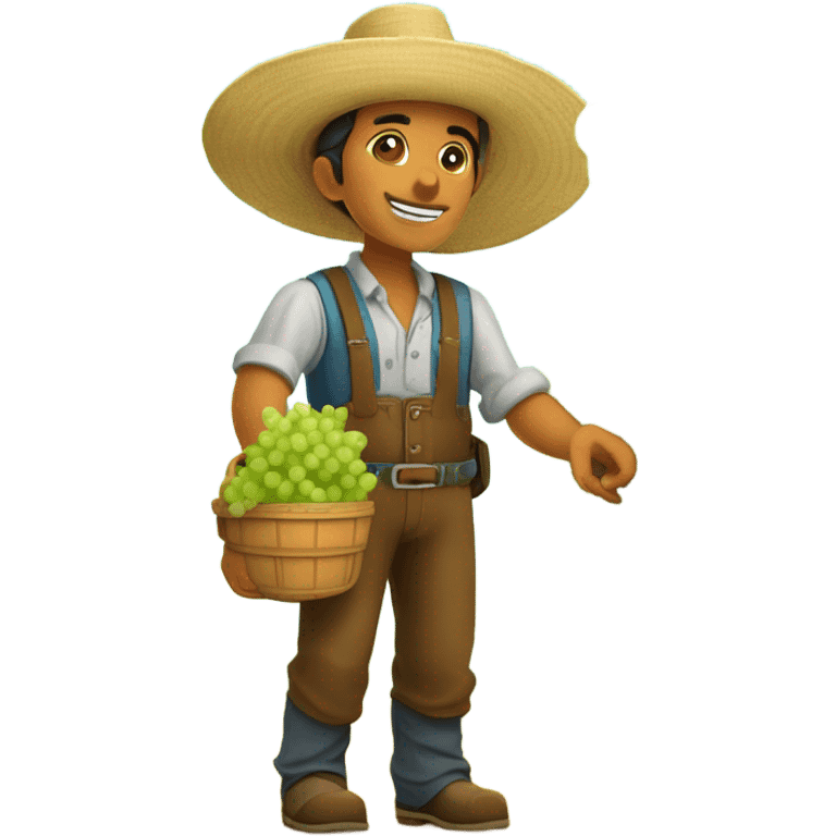 Mexican grape picker emoji