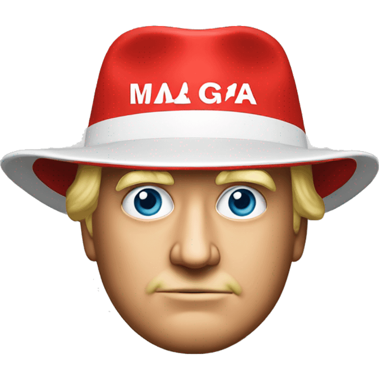 Trump wearing MAGA HAT emoji