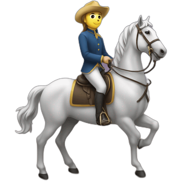 Personne sur cheval emoji