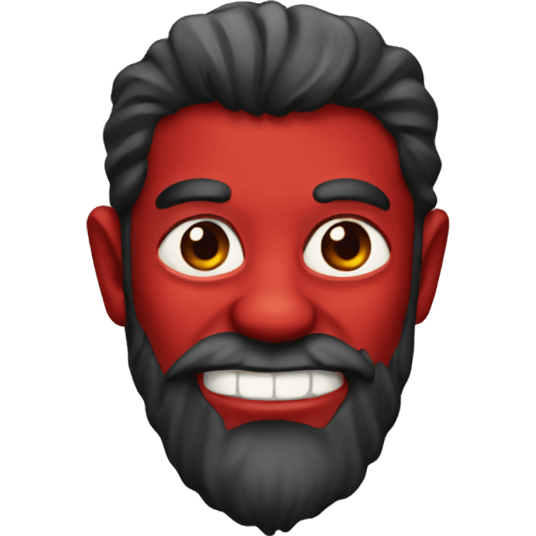 devil with beard emoji