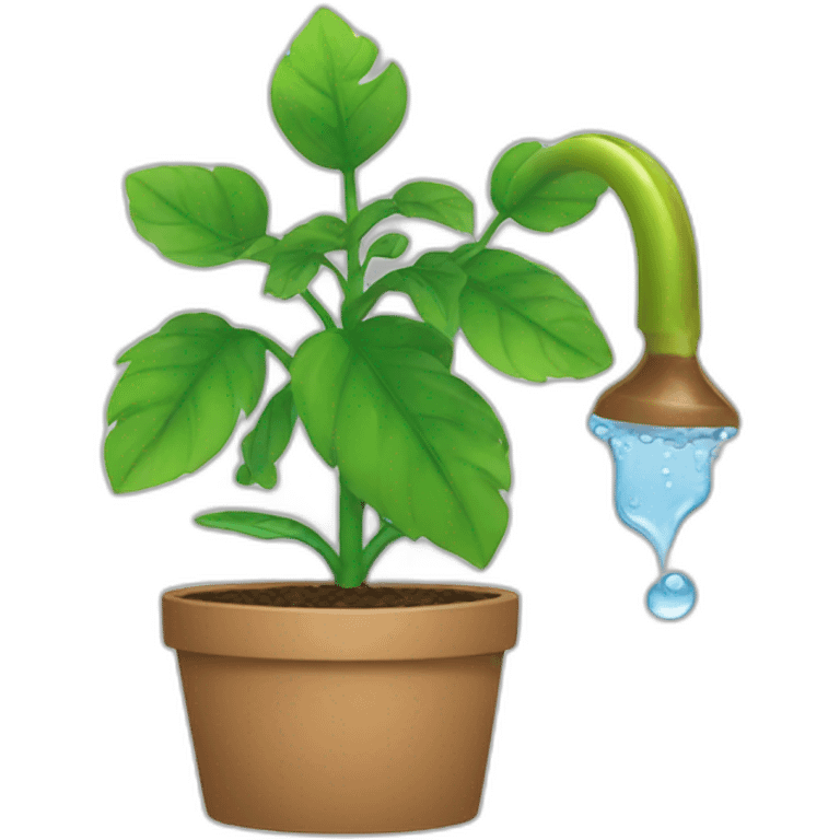 watering a plant emoji