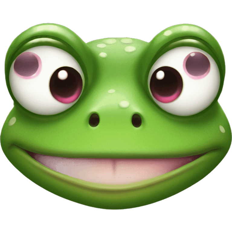 Frog with heart eyes  emoji