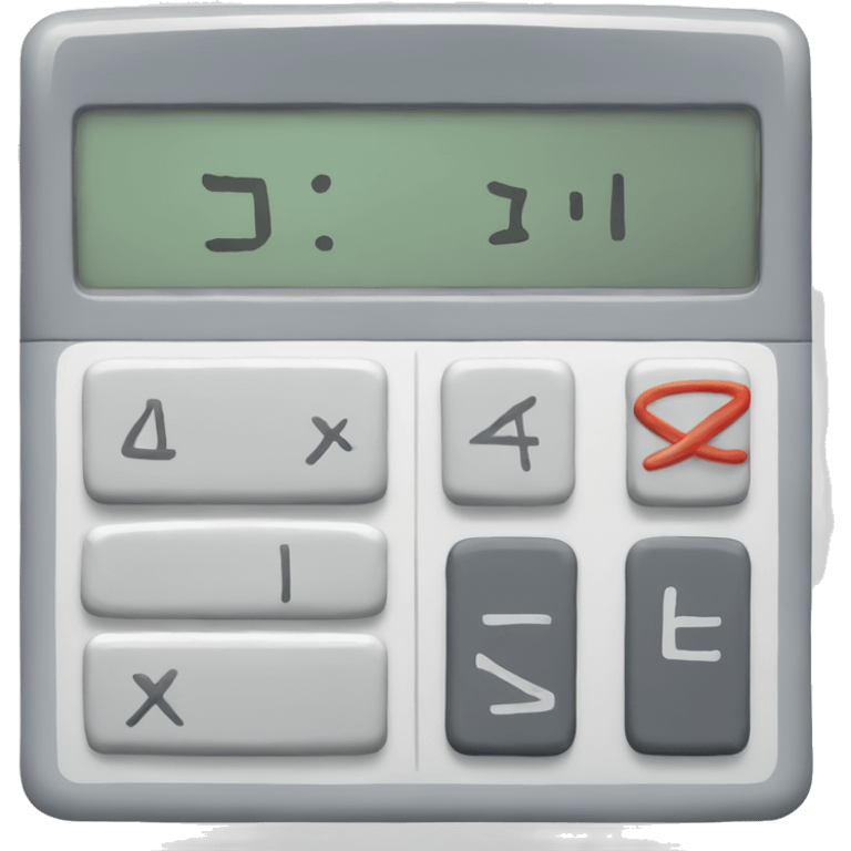 Calculator that reads “error” emoji