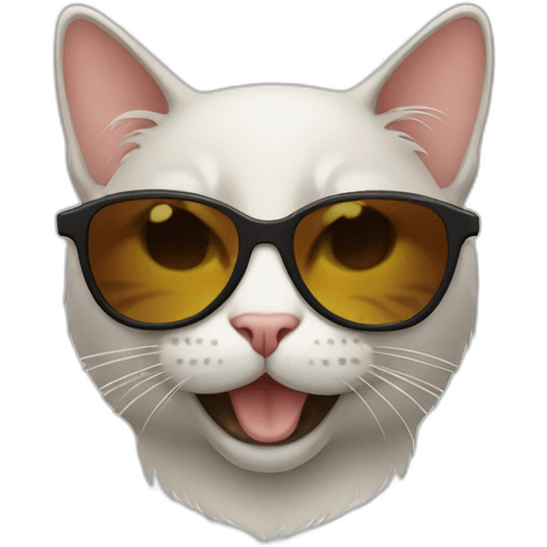 Cat with sunglasses emoji